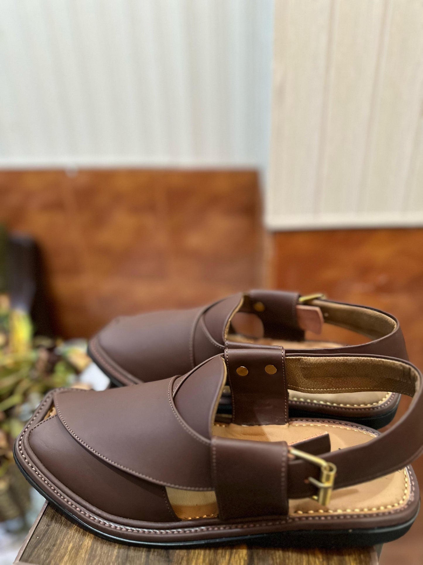 Smart Zalmi Brown Peshawari Chappal