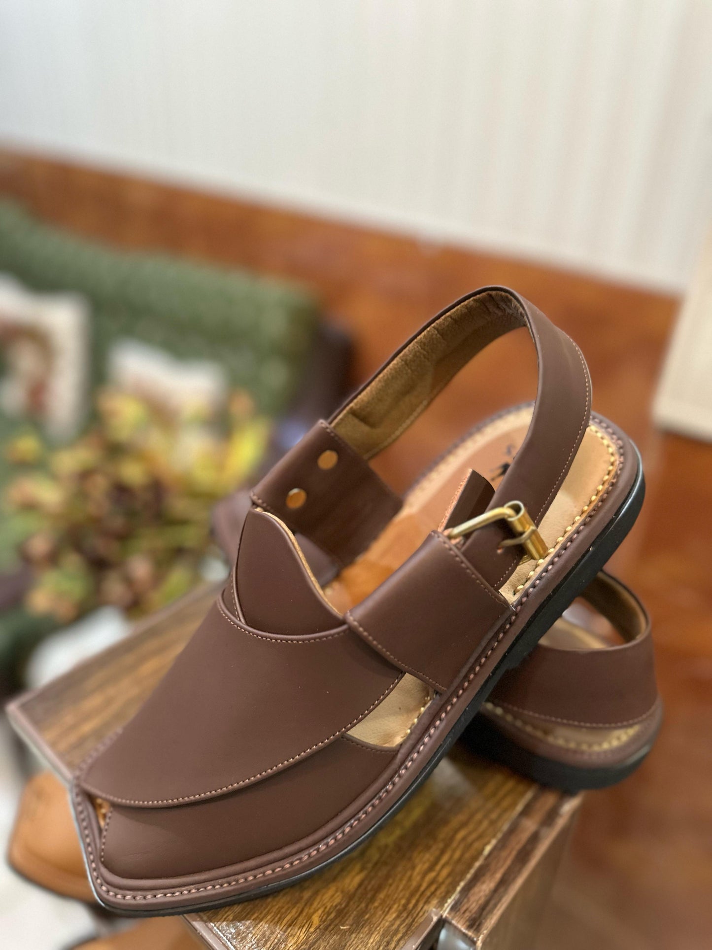 Smart Zalmi Brown Peshawari Chappal